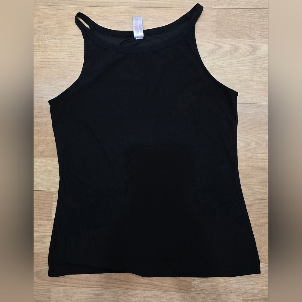 No Boundaries Black High-Neck Tank Top